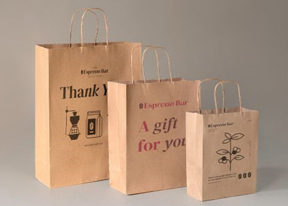 Sac en papier kraft 100gr personnalisé