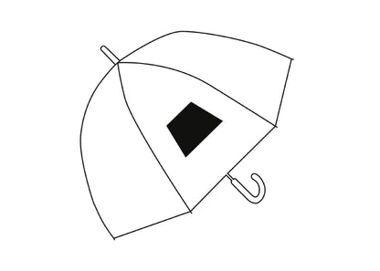Parapluie cloche transparent  Ø101cm