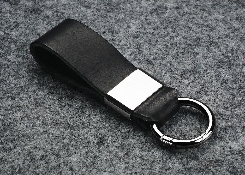 Porte clés en cuir personnalisé