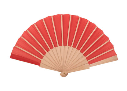 Éventail en bois 23cm personnalisé