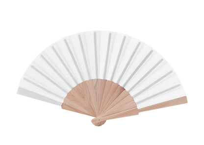 Éventail en bois 23cm personnalisé