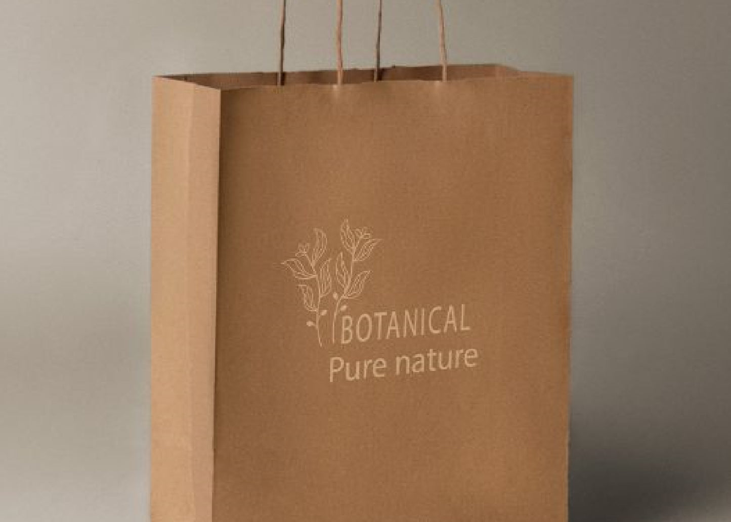 Sac en papier kraft 100gr / m2 personnalisé