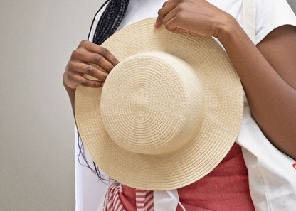 Chapeau canotier en papier personnalisé