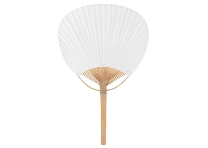 Éventail en bambou et papier personnalisé