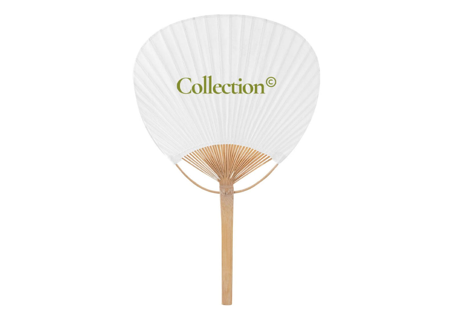 Éventail en bambou et papier personnalisé