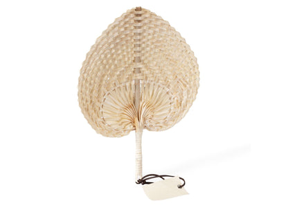 Éventail en paille personnalisé