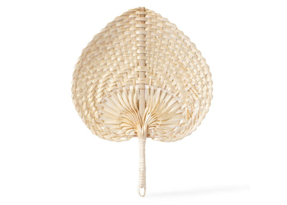 Éventail en paille personnalisé