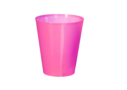 Gobelet réutilisable en plastique rose