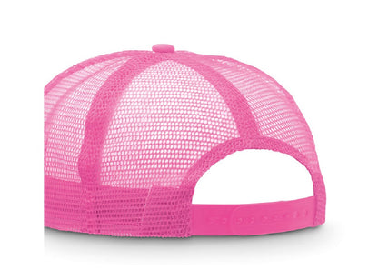 Casquette en polyester et filet rose