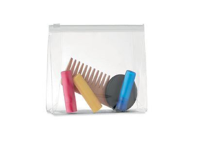 Trousse de beauté en PVC transparent