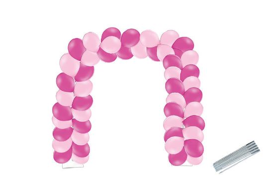 Arche ballons octobre rose