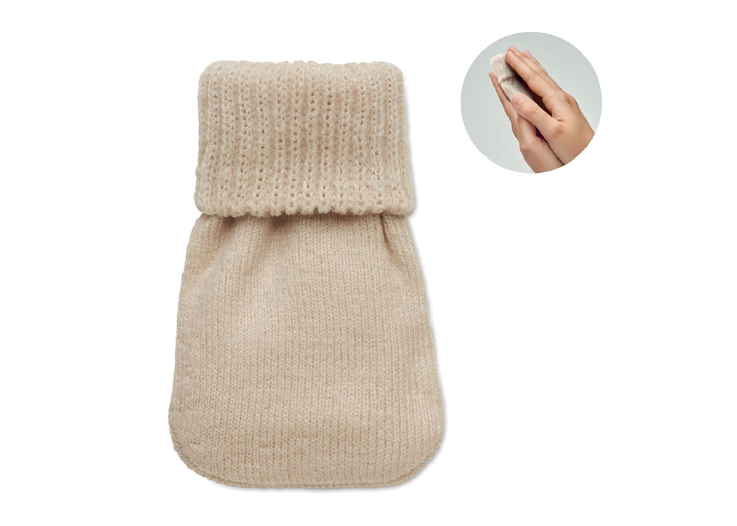 Chaufferette en polyester tricotée personnalisé