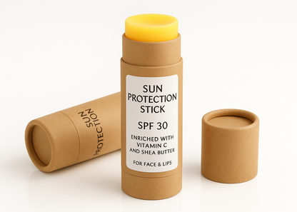 Stick Solaire Lèvres et Visage Personnalisée  Ecologique SPF30