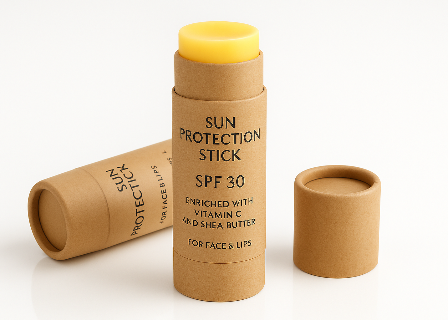 Stick Solaire Lèvres et Visage Personnalisée  Ecologique SPF30