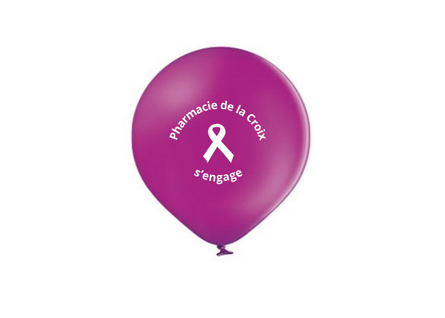 Pack ballons octobre rose avec marquage personnalisé