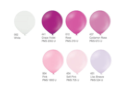 Pack ballons octobre rose avec marquage personnalisé
