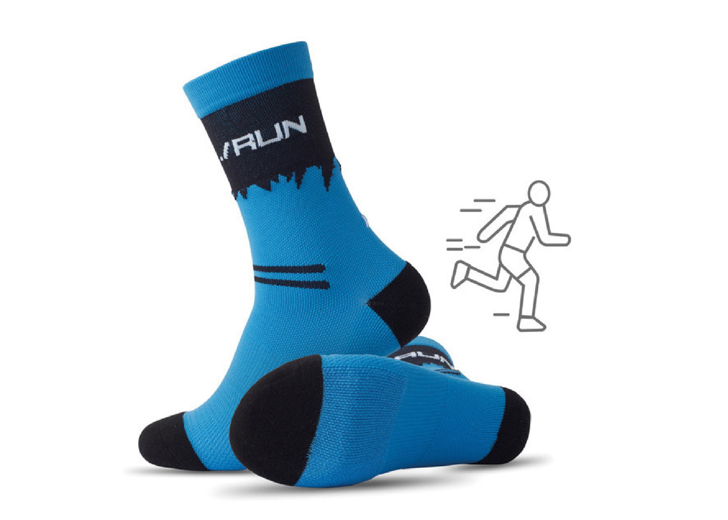 Chaussettes de course avec soutien de la voûte plantaire personnalisé