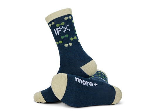 Chaussettes à motif jacquard en laine mérinos personnalisé