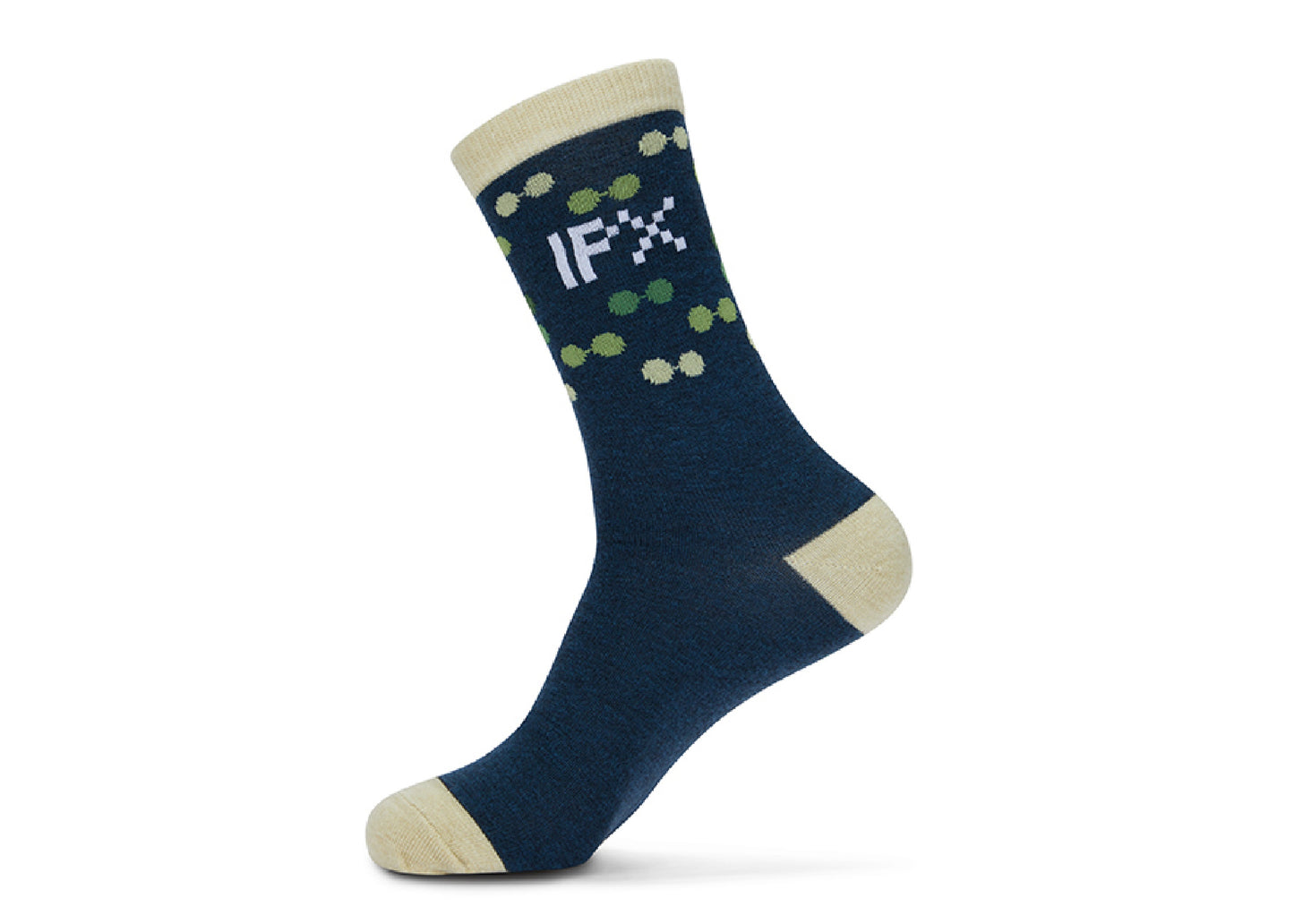Chaussettes à motif jacquard en laine mérinos personnalisé