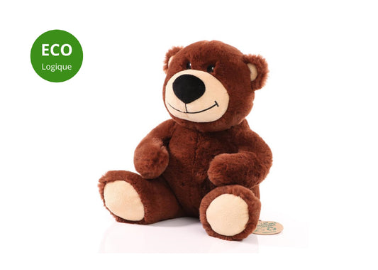 Peluche Ourson marron 24 cm écologique personnalisée