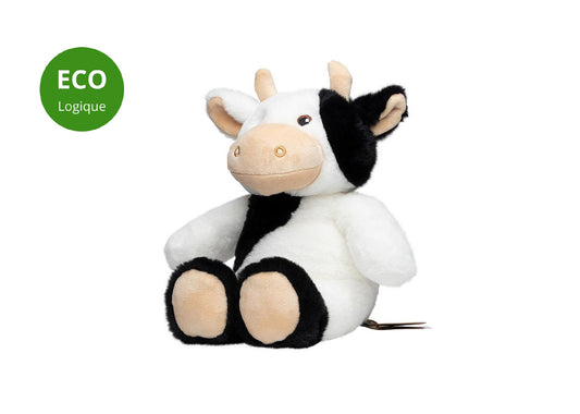 Peluche Vache 24 cm écologique personnalisée