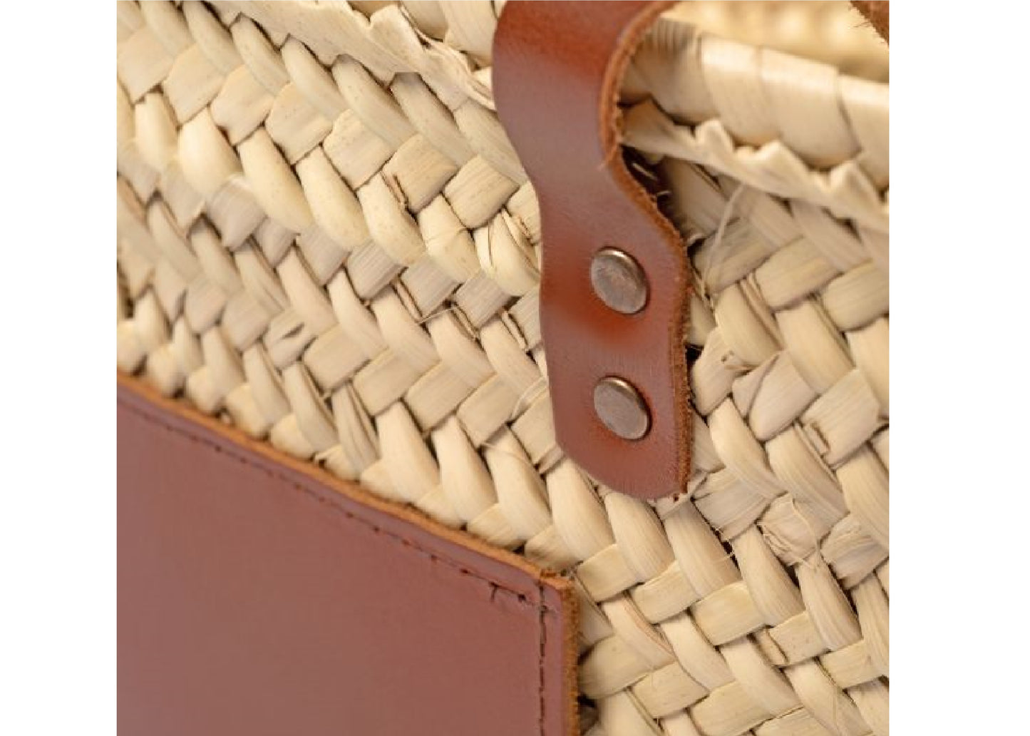 Panier en fibre de palmier personnalisé