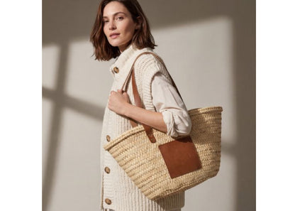 Panier en fibre de palmier personnalisé