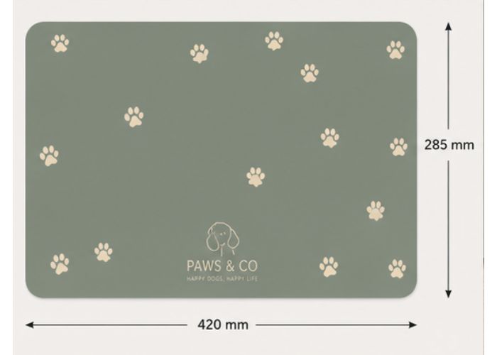 Set de table pour chien anti-dérapant personnalisé