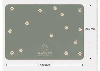 Set de table pour chien anti-dérapant personnalisé