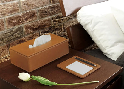 Boîte à mouchoirs en simili cuir PL2119