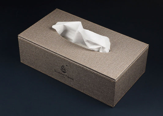 Boîte à mouchoirs en simili cuir PL2321