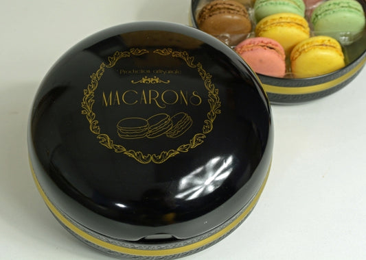Boite à macarons en métal personnalisée