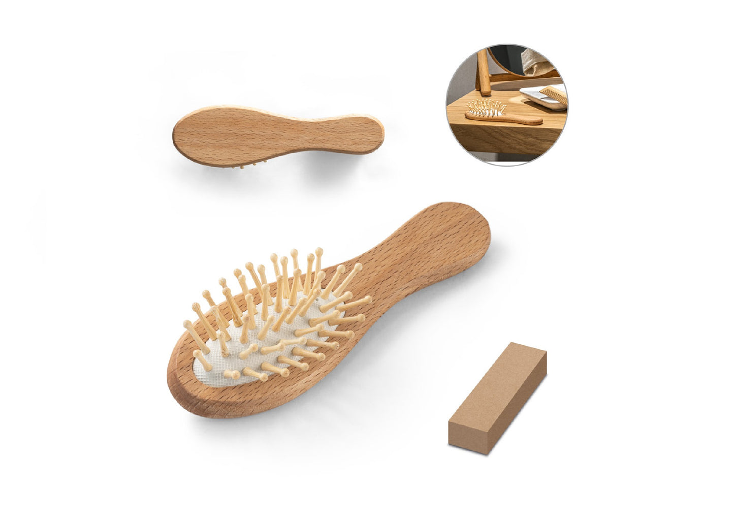 Brosse à cheveux en bois personnalisé