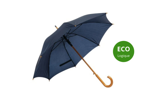 Parapluie en bois automatique écologique Ø103 cm personnalisé