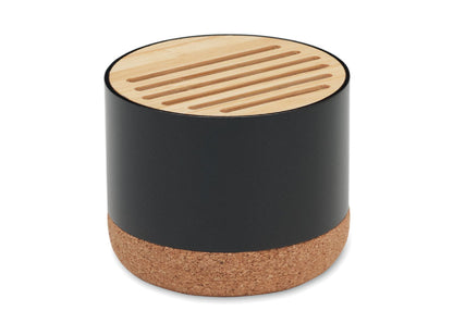 Enceinte sans fil en alu recyclé et bambou personnalisé