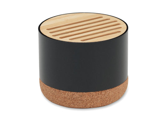 Enceinte sans fil en alu recyclé et bambou personnalisé