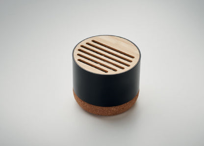 Enceinte sans fil en alu recyclé et bambou personnalisé