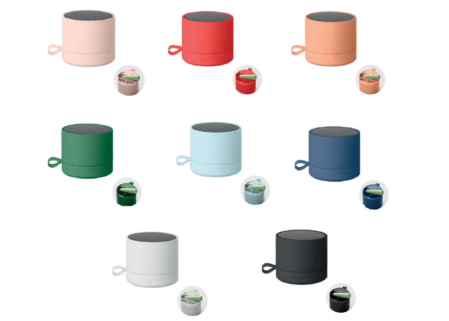 Enceinte sans fil en métal et en caoutchouc personnalisé