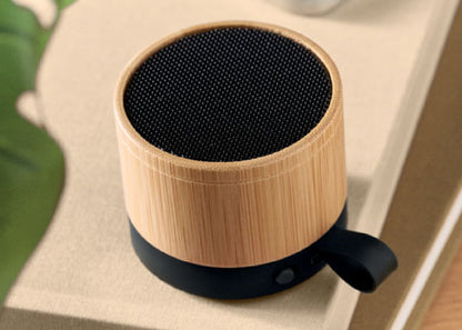 Enceinte sans fil en bambou et en ABS personnalisé