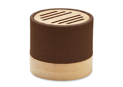 Enceinte sans fil en RPET et bambou personnalisé