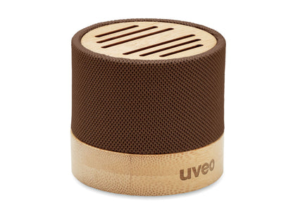 Enceinte sans fil en RPET et bambou personnalisé