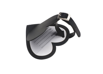 Etiquette de bagage en cuir recyclé personnalisée