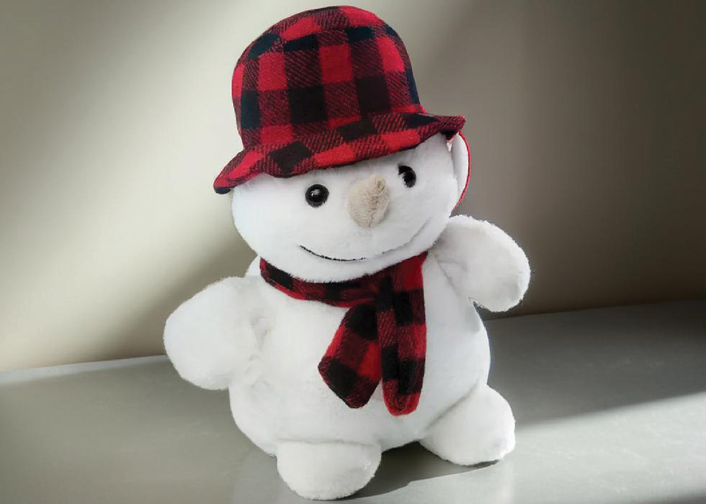 Peluche bonhomme de neige 19cm