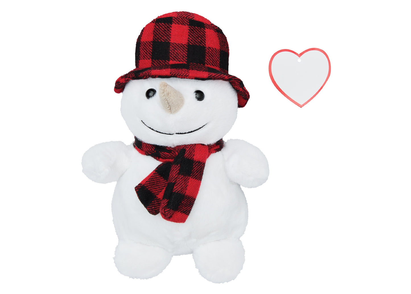 Peluche bonhomme de neige 19cm
