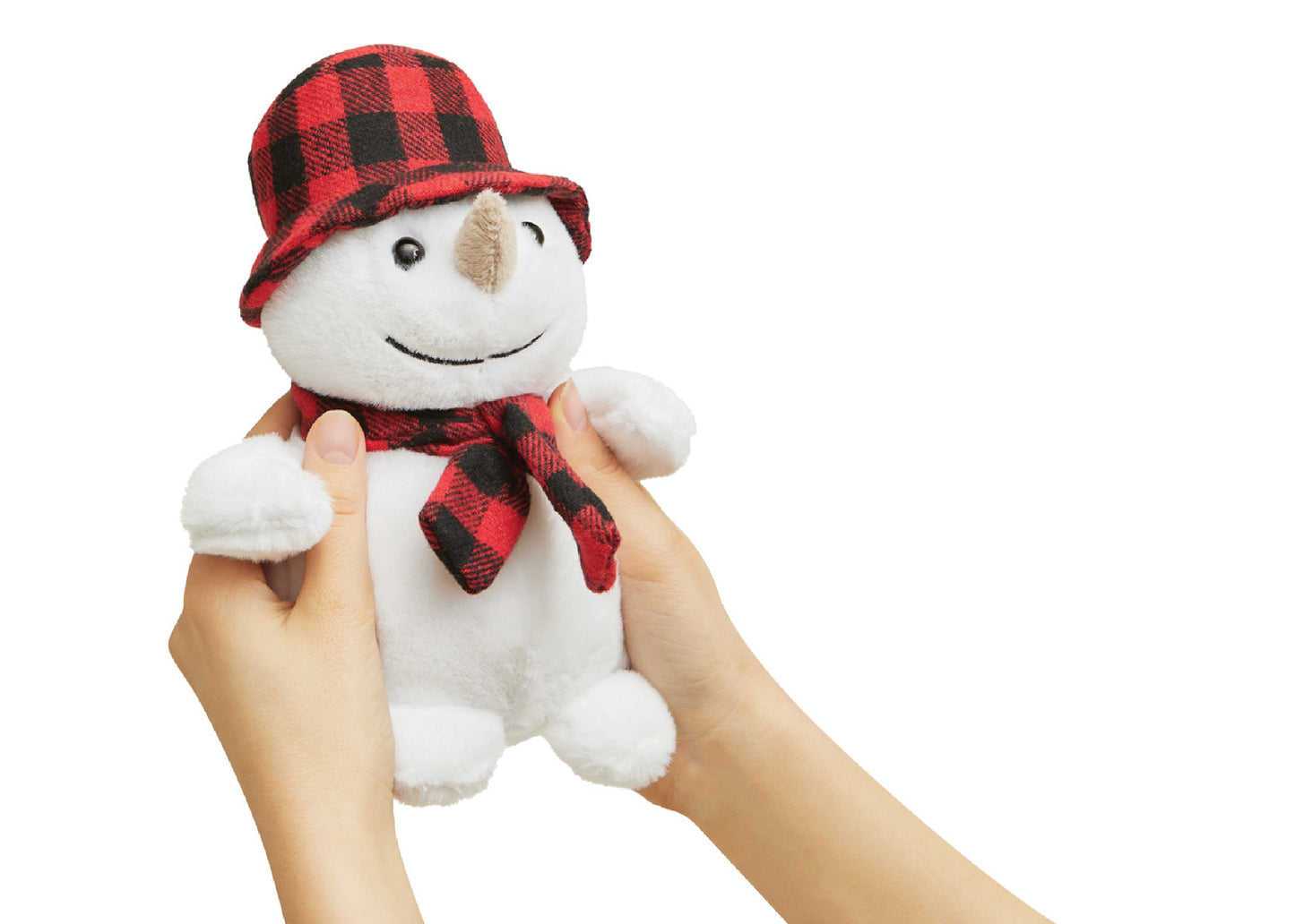 Peluche bonhomme de neige 19cm