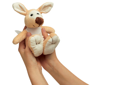 Peluche kangourou 18cm personnalisé