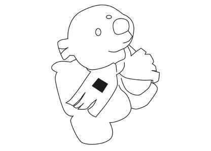 Peluche ours polaire 22cm personnalisé