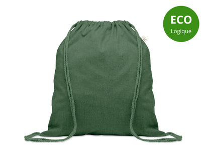 Sac à cordon en coton recyclé et RPET personnalisé