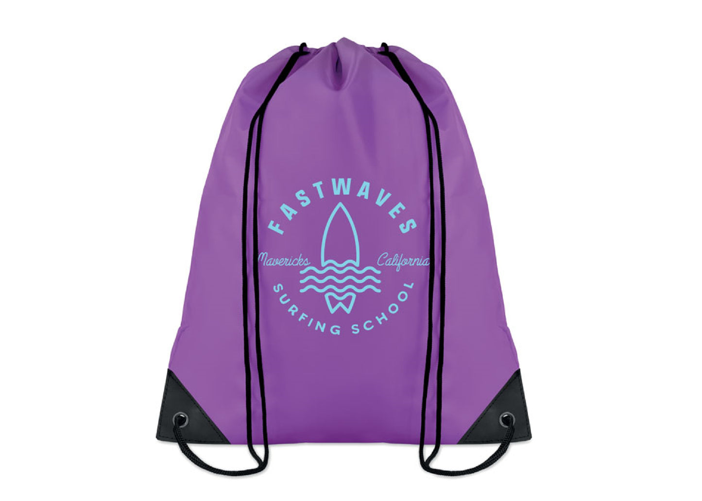 Sac à dos avec cordon en polyester personnalisé