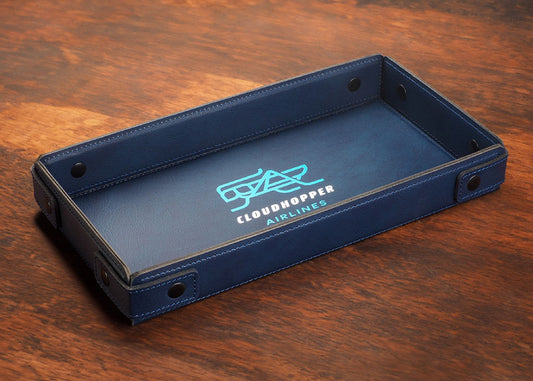 Plateau d'accueil en cuir recyclé PJ234804